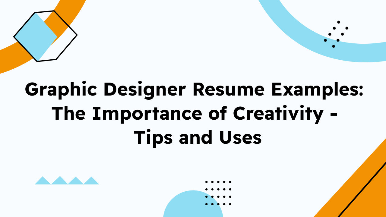 graphic designer resume