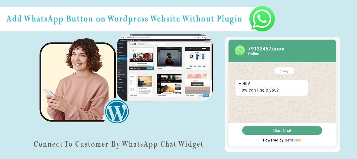 How to Add WhatsApp Button on WordPress Website Without Plugin?