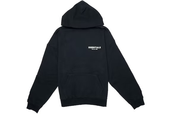 Fear of God Essentials Photo Pullover Black Hoodie