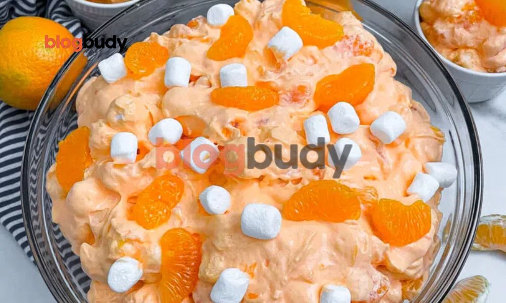 Orange Dreamsicle Salad with Cream Cheese