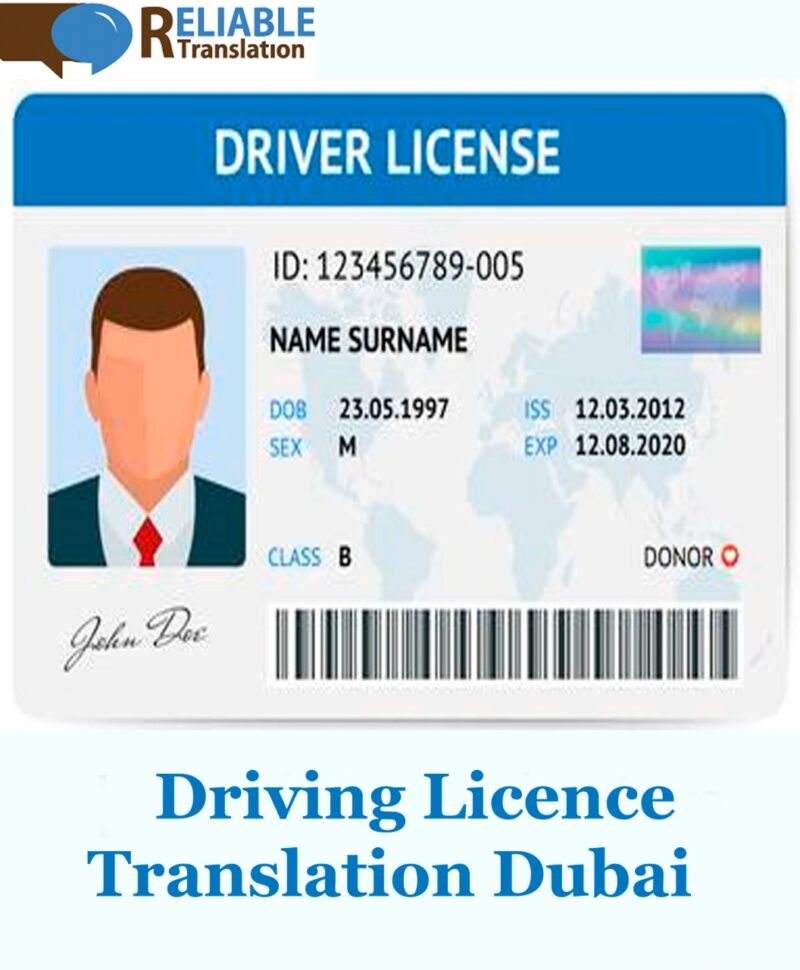 Drivers license translation in Dubai