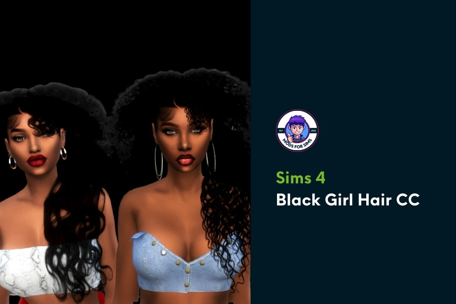 Sims 4 Black Girl Hair CC