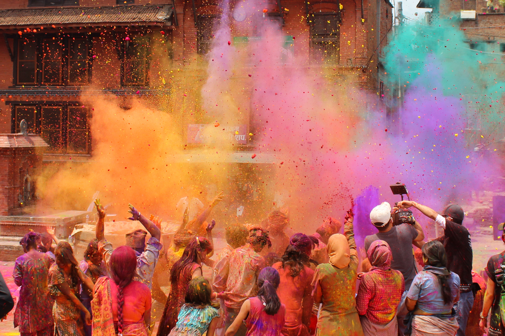 celebration of holi